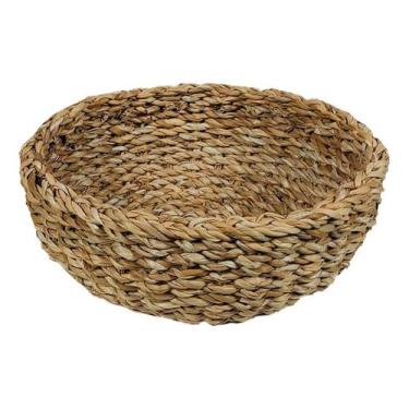Imagem de Cesto Organizador Em Fibra Natural Grande Para Sala E Escritório - Cas