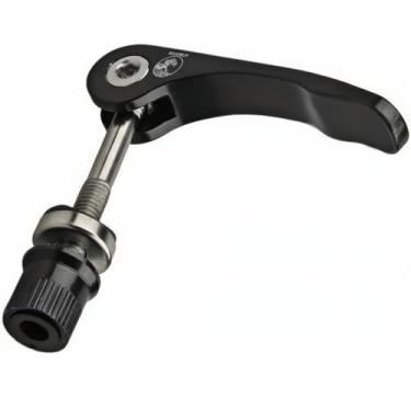 Imagem de KUJOBUY - Peças de selim para bicicleta dobrável, clip fixo de liberação rápida, preto