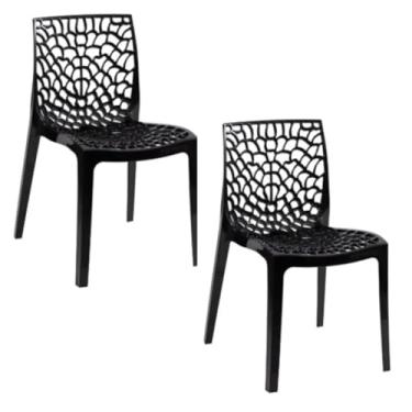 Imagem de Oficial Webshop - Kit 2 Cadeiras de Jantar Oficial Gruvyer Preto