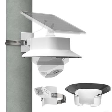 Imagem de Suporte de mastro externo e capa de chuva para eufy SoloCam E30/SoloCam E42/4G LTE Cam S330, kit de montagem à prova d'água sem perfuração