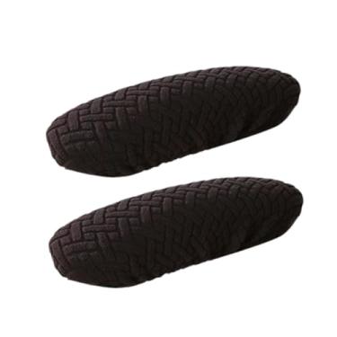 Imagem de IEUDNS 2PCS Cadeira de escritório Chaves Capas de braço de poltrona Tampas de descanso elástico Coberturas de reposição elástica Protetores de braço de, Preto