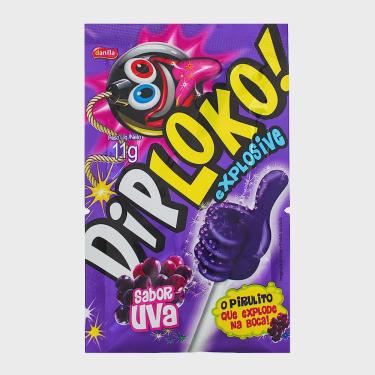 Imagem de Pirulito Dip Loko Explosive Sabor Uva 11g