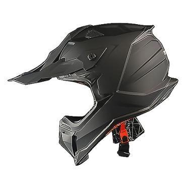 Imagem de 1Storm Capacete de motocross adulto ATV Dirt Bike BMX MX Downhill Mountain Helmet Track Style JH601; preto fosco