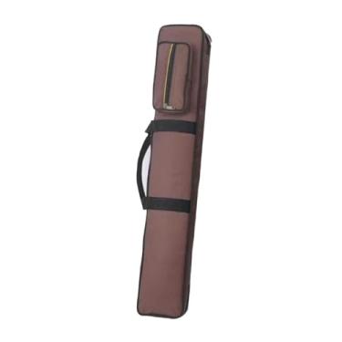 Imagem de Vaveren Billiards Pool Cue Caso 1/2 Acessórios de caixa de sugestão articulados para iniciantes manuseio portátil Bolsa de armazenamento de bilhar Bolsa de, CafÉ