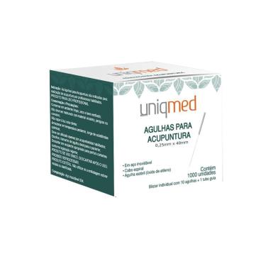 Imagem de Agulha Para Acupuntura 1000Un 0,25X40Mm Uniqmed