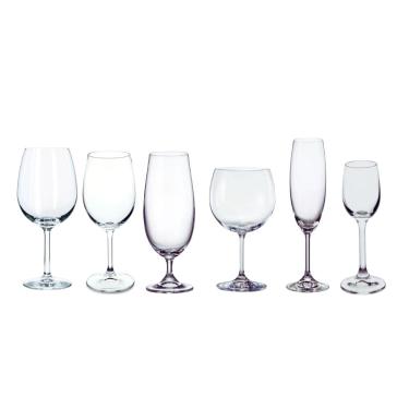 Imagem de Jogo de Taças com 36 Peças em Cristal com Titânio Linha Anna Bohemia