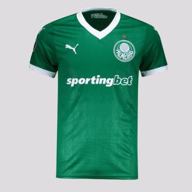 Imagem de Camisa Puma Palmeiras I 2025 Patch Libertadores, P