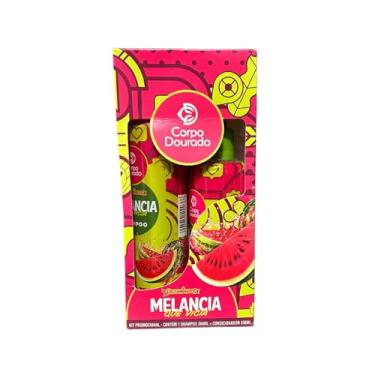 Imagem de Kit Melancia Que Vicia – Corpo Dourado | Shampoo 300ml + Condicionador 250ml | Hidratação Intensa com Óleo de Melancia e Manteiga de Romã | Brilho, Nutrição e Crescimento Saudável | Para Todos os Tipos de Cabelo