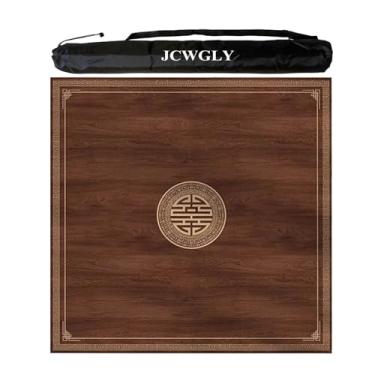 Imagem de Tapete De Veludo Cristal Antiderrapante Para Mesa, Capa De Mesa Com Redução De Ruído Silenciosa Para Sala De Xadrez Em Casa, Cartas De Pôquer, Jogos De Tabuleiro, Com Bolsa De Transporte(Coffee 2,90cm