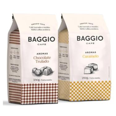 Imagem de Kit com 500g Café Baggio sendo 2 Pacotes Aromas Caramelo e Chocolate Trufado 250g cada