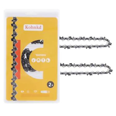 Imagem de Kohnkdllc Correntes de motosserra de 25,4 cm, 40 elos de acionamento servem para RM1025SPS RM1025P Ranger Sun Joe ryobi Echo Black & Decker (pacote com 2) com arquivos redondos