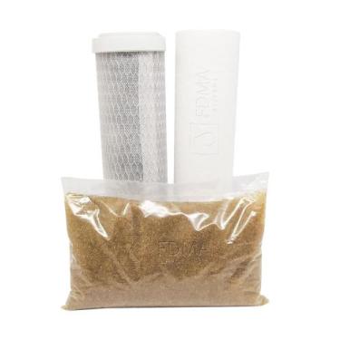 Imagem de Kit Para Deionizador 3 Estágios 10º - Resina Mb400 400g - FDMA Filtros