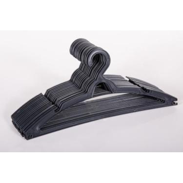 Imagem de Cabide Adulto Preto Plástico Kit com 300 unidades - Marcheplast