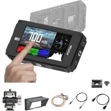 Imagem de Fotga DP500IIIS A50 5" FHD vídeo no campo da câmera, 1920 x 1080, 510 cd/m2, suporta entrada e saída HDMI 4K, placa de bateria NP-F dupla,, A50TLS(Touch Screen+3DLUT+SDI)