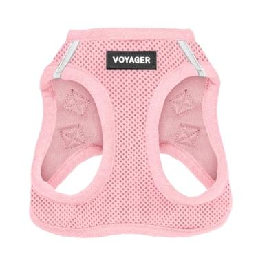 Imagem de Best Pet Supplies Peitoral Para Cães Voyager Step-In Air – Colete De Malha Para Todos Os Climas Para Cães Pequenos E Médios Da – Arreio (Rosa) Grande