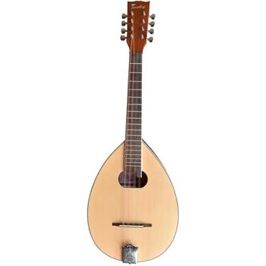 Imagem de Mandolim do tenor de gota de água, oitava, corpo de madeira original, 8 arame, painel de abeto, adequado para iniciantes e profissionais, elétrica