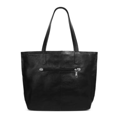Imagem de Bolsa Saco Feminina de Couro Modelo Stella - Relicário (Preto)