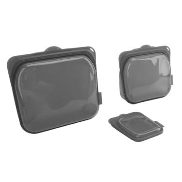 Imagem de Sacos de Silicone para Armazenar Comida, Ziplock 3 (Preto)