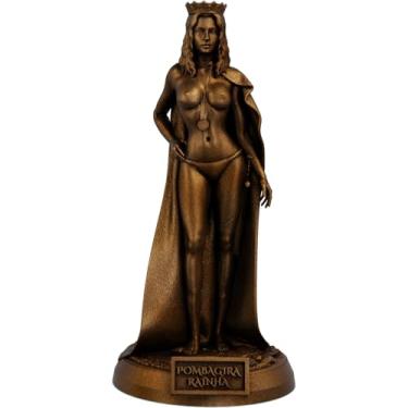 Imagem de Estátua Pombagira Rainha Imagem Umbanda Candomblé (Cor Cobre Antigo)