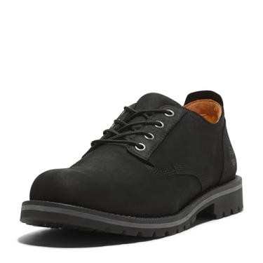 Imagem de Timberland Sapato masculino impermeável Redwood Falls com cadarço, Nobuck preto, 14 Wide