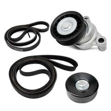 Imagem de Kit de polia tensora de correia de transmissão 39083 adequado para Silverado Suburban Avalanche 2009-2013 Tahoe 2009-2014 GMC Yukon Sierra Cadillac Escalade 2009-2014, kit de correia serpentina