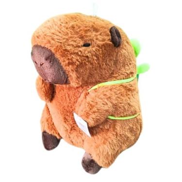 Imagem de Pelúcia Capivara Filó, Brinquedo Antialérgico, 23 cm, Marrom.