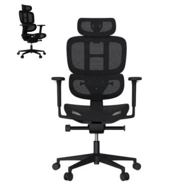 Imagem de Cadeira de Escritório Ergonômica Preta Sophy Elements