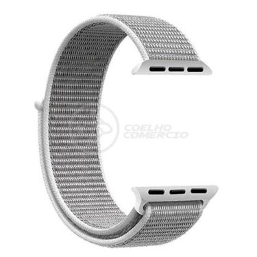 Imagem de Pulseira Nylon Para Iwo Smartwatch 42mm 44mm - Branco