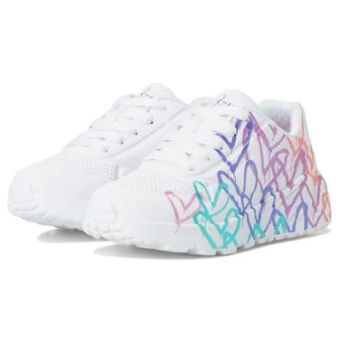 Imagem de Skechers Tênis feminino X James Goldcrown-uno Lite 314098l (criança pequena), Branco/Multi, 17