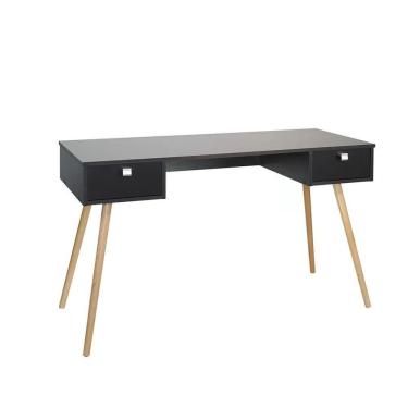 Imagem de Mesa Pé Palito Mart Home Com Duas Gavetas - Mh11 Preto