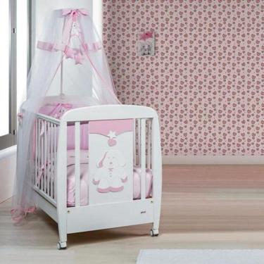 Imagem de Papel De Parede Infantil Corações Com Asas