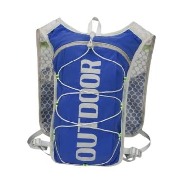 Imagem de oshhni Mochila de hidratação, Colete de hidratação para corrida, Mochila de corrida para homens e mulheres, Bolsa de água para caminhadas, camping, Bicicleta, Azul Escuro
