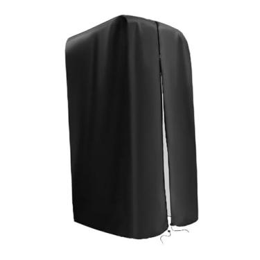 Imagem de kowaku Capa para estação de barra retrátil, capa para equipamento de academia multifuncional com cordão inferior, acessório prático à prova de poeira e água, L