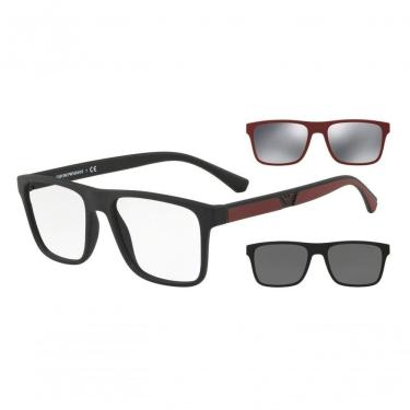 Imagem de Armação Óculos De Grau Clip On Emporio Armani Ea4115 5042-1w