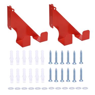 Imagem de Suporte para motosserra com 2 pacotes para montagem na parede, Suporte para motosserra em aço de liga leve para ferramentas de jardim, Organizador de galpão de armazenamento
