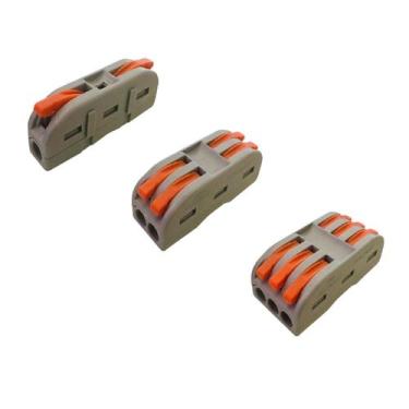 Imagem de Kit 40 peças Conector Elétrico Emenda Rápida Pressão Fios - ATMX