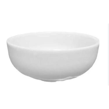 Imagem de Cumbuca Redonda 400ml em Porcelana Branca  Ideal para Caldos, Sopas, P