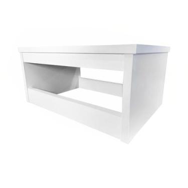 Imagem de Escada Escadinha 1 Degrau Maca Estetica Madeira Branca - Geral