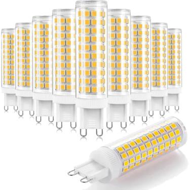 Imagem de Lâmpada Led G9 Regulável, 12w Haloge Equivalet 1200lm 124 Pcs Lâmpada Beads Ac 220v Led Lâmpadas Para Chadelier Home Lightig O Flicker 360 Degree Beam, Cold White, 10 Pack