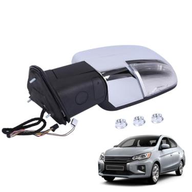 Imagem de Espelho retrovisor dobrável aquecido esquerdo do lado do motorista compatível com Dodge Ram 1500 2013-2018, para Ram Classic 2019-2020 1500 Espelho lateral de carro multifuncional substitui