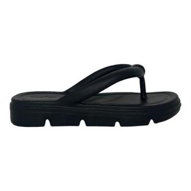 Imagem de Chinelo usaflex dedo plataforma leve ref ah3001, Preto, 36