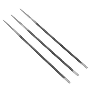Imagem de Zerodis Rolução de Aço de Aço Afiar Os Arquivos da Serra Forte Resistência Ao Desgaste, 3pcs Round Chainsaw Files Sharpner for Woodwork
