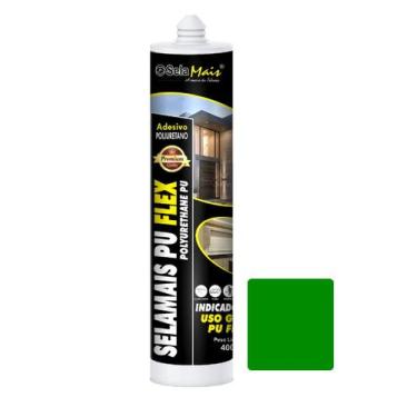 Imagem de Cola Selante Adesivo Silicone Pu Flex Poliuretano Verde Claro - SELAMA
