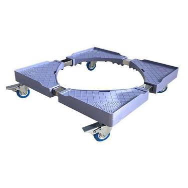 Imagem de Suporte Pé Gira Fácil Carrinho Inox Fogão Geladeira Armário