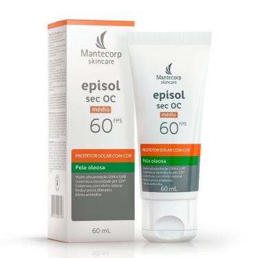 Imagem de Protetor Solar Episol Sec OC com Cor Pele Oleosa Médio FPS 60 60ml