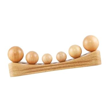 Imagem de MotiveTech Ferramenta de liberação do músculo psoas, ferramenta de massagem corporal, maca, multifuncional, travesseiro com 6 cabeças de massagem para exercícios