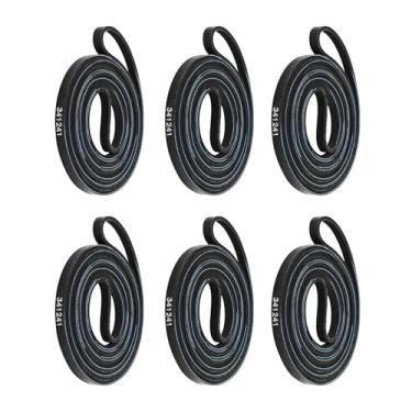 Imagem de 6 peças de correias de tambor de borracha para secadora de roupas substituem 341241 adequado para secador Kenmore 3LE5710XKW0 MW0 MW1 MW2