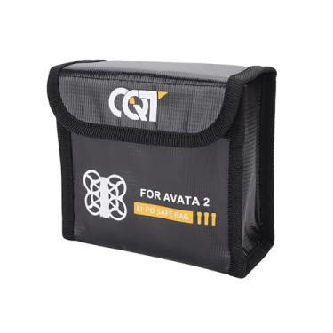 Imagem de ZWLLKJGS Bolsa De Segurança Para Bateria Lipo, À Prova Explosão, Lítio, Fogo, Rc, Armazenamento Alta Capacidade Acessórios Drone Dji Avata 2, 5 X 2,1 4,7 Pol. (Para 3 Baterias)