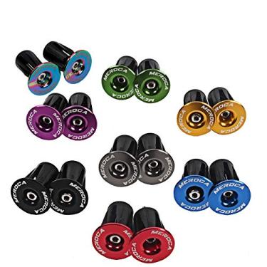 Imagem de Zsling 1 par de plugues de alumínio para guidão de bicicleta, tampas de extremidade de barra de bloqueio expandidas para bicicleta de estrada Mountain Bike MTB BMX Fixie, extremidade de barra para cabo de guidão de alumínio com esponja de borracha (cinza)
