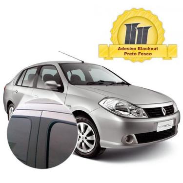 Imagem de Adesivo Blackout Symbol p/ Coluna de Porta Preto Fosco Poroso - NP Ade